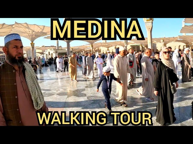 Medina Walking Tour Inside Masjid Al Nabawi and Downtown | Saudi Arabia 2025