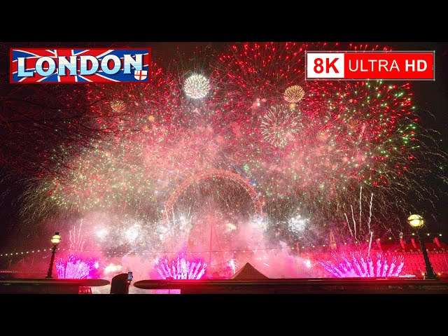 London New Year Fireworks 2025 | Magical Night in 8K60