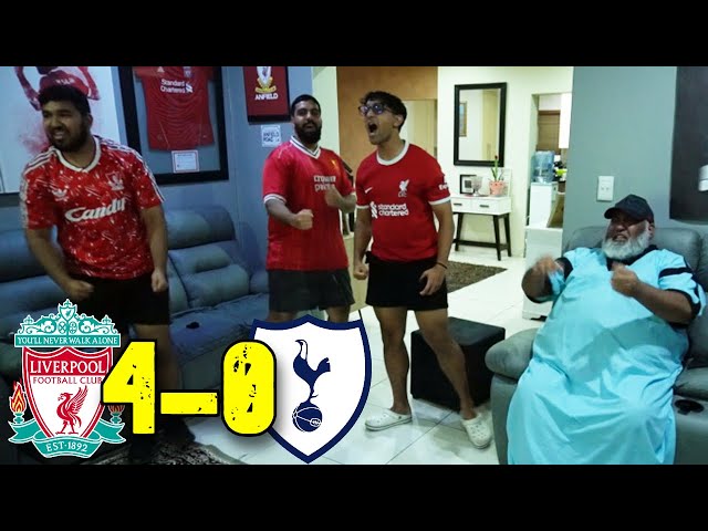 LIVERPOOL vs TOTTENHAM (4-0) LIVE FAN REACTION!! GOING TO WEMBLEY!!