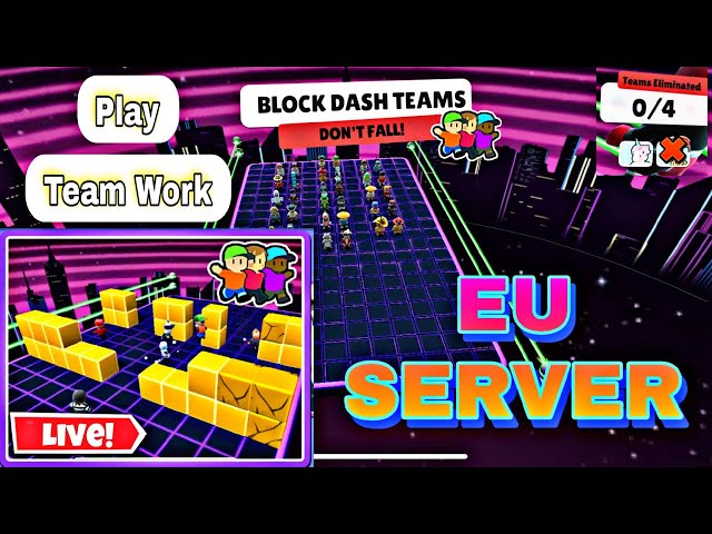 EU SERVER BLOCK DASH TEAMS  LIVE | STUMBLE GUYS LIVE #stumbleguys #stumbleguyslive #bdteams