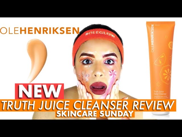 NEW OLE HENRIKSEN TRUTH JUICE CLEANSER + C-RUSH DOUBLE CREME REVIEW | Skincare Sunday