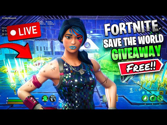 24/7!🟢LIVE - ADD HELPER!! HELPING EVERYONE IN SAVE THE WORLD! - VBUCKS GIVEAWAY 💚! | FORTNITE