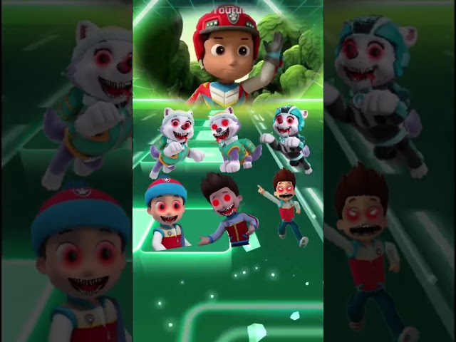 Paw Patrol Scary Ryder vs Everest Coffin Dance #tileshop #coffindance #pawpatrol