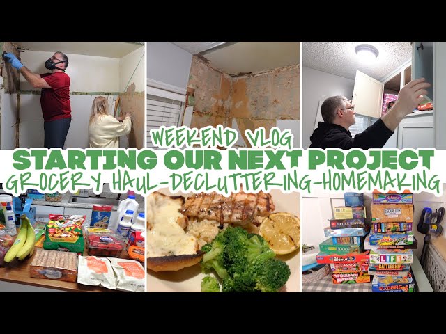 STARTING OUR NEXT HOUSE PROJECT / TEARING OUT THE OLD PANTRY / WEEKEND VLOG / + MINI GROCERY HAUL