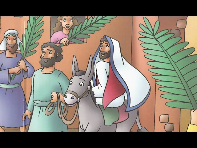 Jesus Enters Jerusalem on Palm Sunday Bible story for kids read aloud