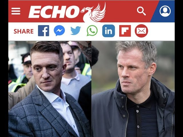 Jamie Carragher is right, we don't need Tommy Robinson