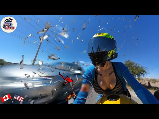 CRAZIEST GIRL MOTORCYCLE CRASHES | BRUTAL & EPIC Motorcycle Beginner Mistakes 2024 #5