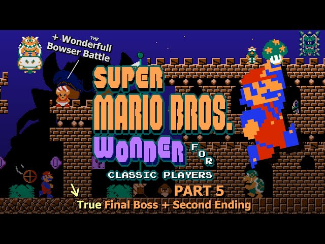 Super Mario Bros. Wonder for Classic Players (Gameplay) - Part 5 (True Final Boss & Second Ending)