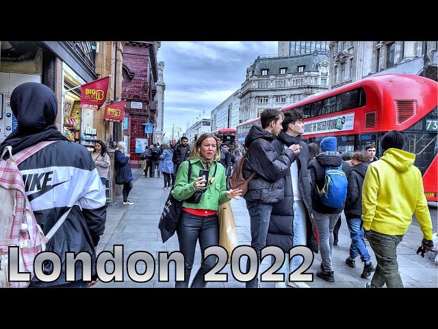 Monday Afternoon at Downtown | London Walk 2022  - 4k HDR