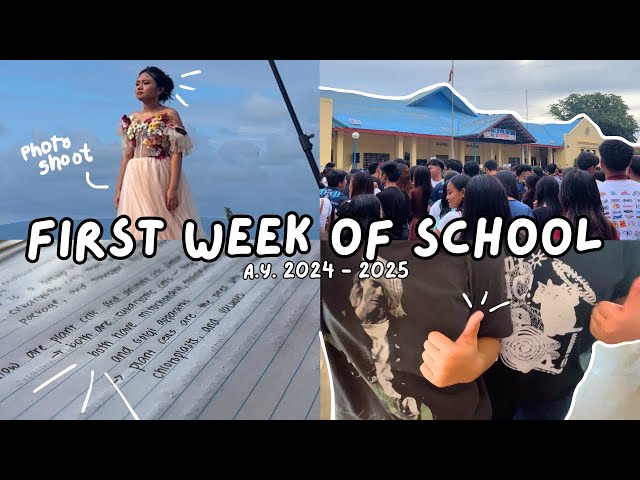 my first week of 12th grade! 📚 | a chill mini vlog