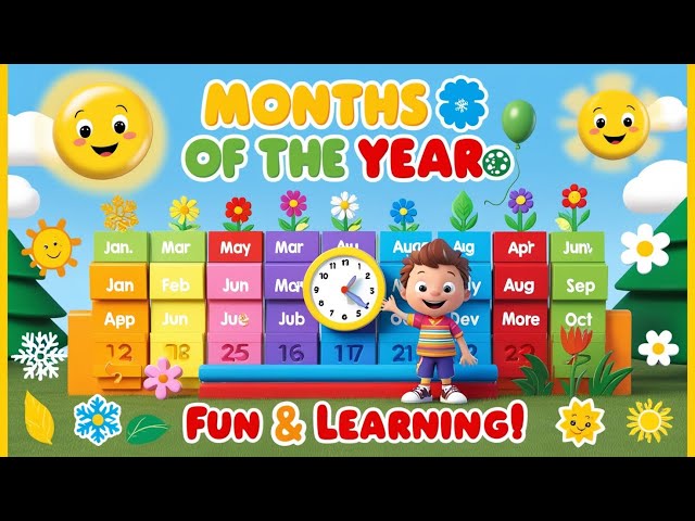 Months of the Year 🎶 | Fun & Educational Song for Kids | @Yo-Yo-Kids