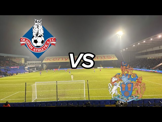 Oldham Athletic vs Altrincham FC Match Day Vlog!