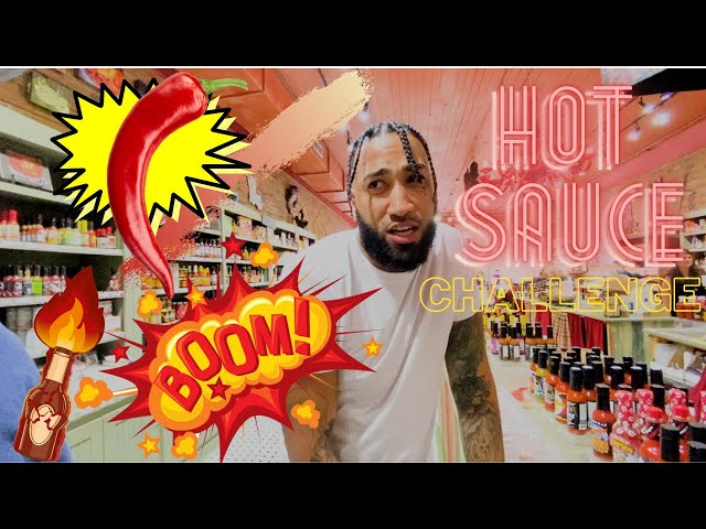 Man VS Food Hot Sauce Challenge HOT!!!