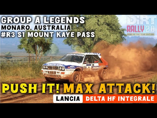 MAX ATTACK! | DiRT Rally 2.0 | Group A | Lancia Delta HF Integrale | Australia | Mount Kaye Pass