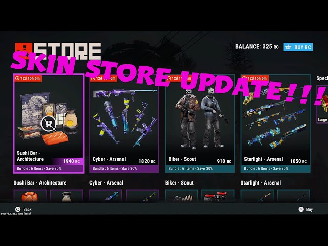 Rust Skin Store Update!!!