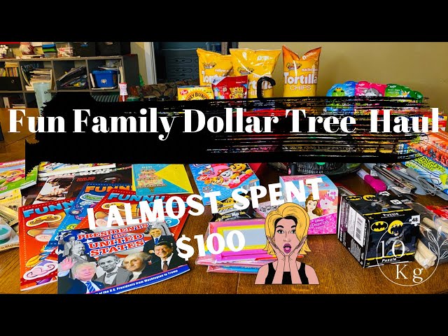 Fun Family Dollar Tree Haul | I Almost Spent $100.00.( $98.85) || Mom of 10