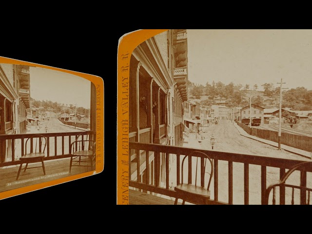 Susquehanna St., Mauch Chunk PA ~1865 (VR 3D still-image)