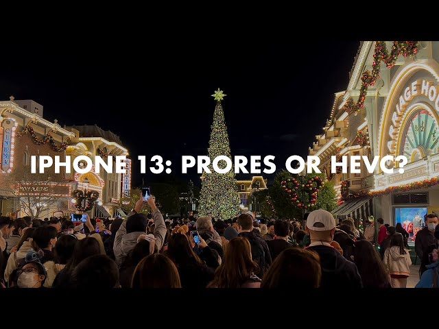 iPhone 13: ProRes or HEVC?