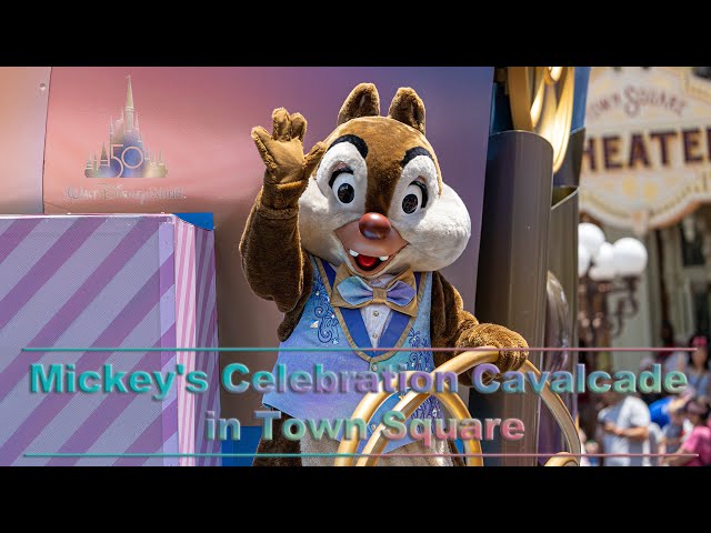 8K Mickey's Celebration Cavalcade in Disney's Magic Kingdom Town Square in 3D 180VR