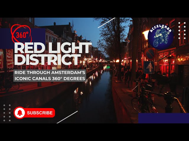 Ride through Amsterdam's Iconic Canals| Red Light District Tour 2024| Moto Vlog 2024 (360 edition)