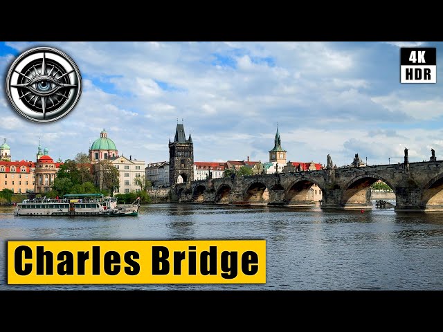 Prague Walking Tour of Charles Bridge and Lesser Town 🇨🇿 Czech Republic 4K HDR ASMR