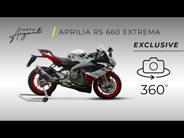 Aprilia RS 660 Extrema - Vista a 360 gradi - Moto Exclusive - Moto Argento.