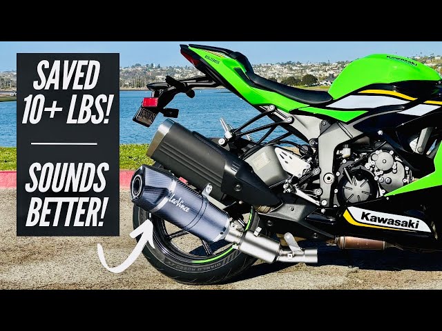 How to Install a ZX6R Exhaust (LeoVince LV One) Insane Sound!