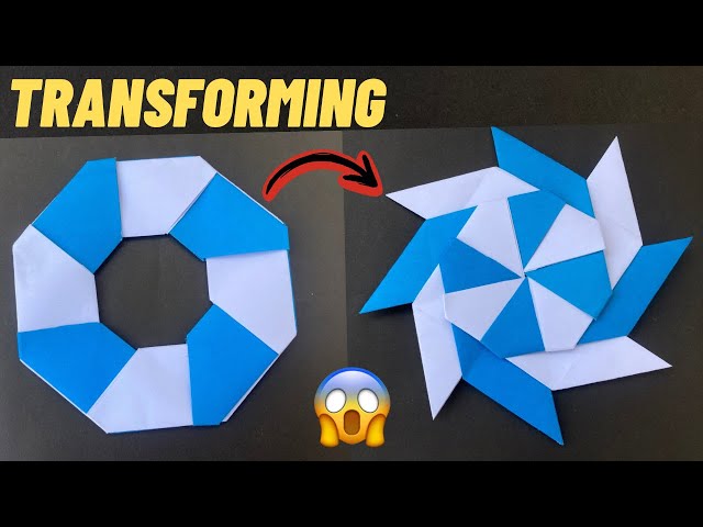 How to make transforming paper ninja star | how to make a paper ninja star