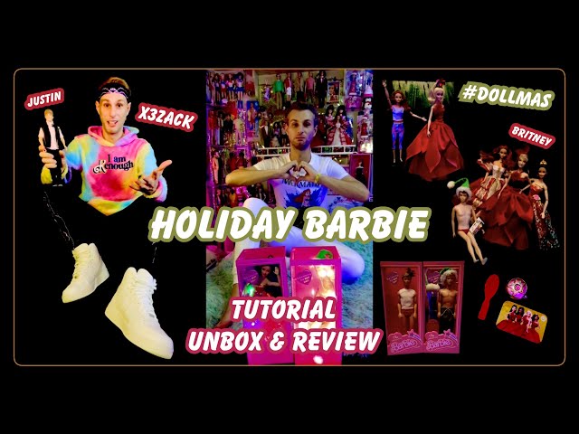 Holiday Barbie Tutorial / Unbox / Review🎄