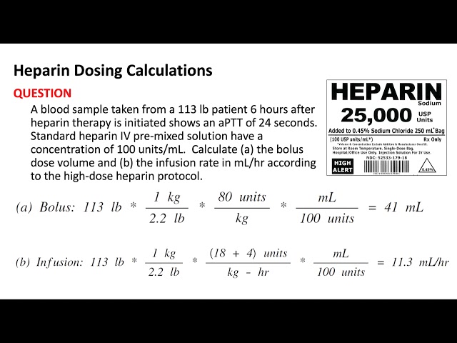 Calculation of Doses Part 03 - Selected Clinical Calculations