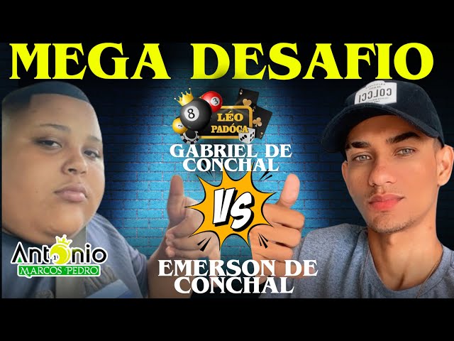 GABRIEL DE CONCHAL X EMERSON DE CONCHAL - SINUCA AO VIVO - 17/01/2025 #sinucaaovivo #aovivo