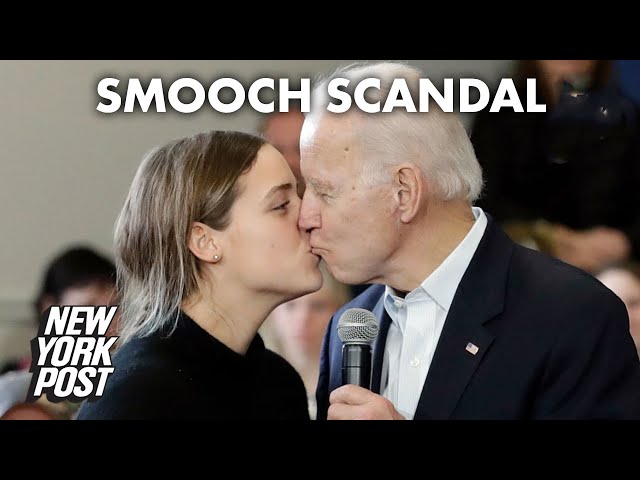 Joe Biden kisses granddaughter on lips during Iowa rally | New York Post