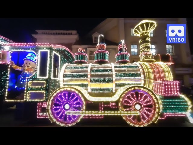 3D 180VR 4K Choo Choo Train Moonlight Parade in Everland Theme Park