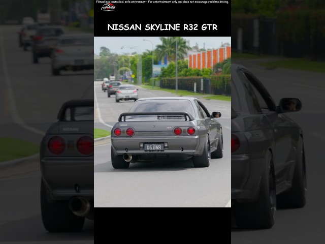 Rocket Bunny R35 GTR, Skyline R33, R32 GTR Accelerating #shorts #skyline #gtr