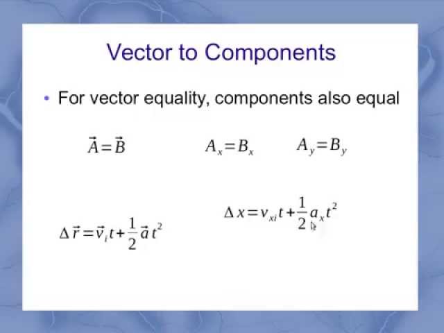 Constant Acceleration in 2D