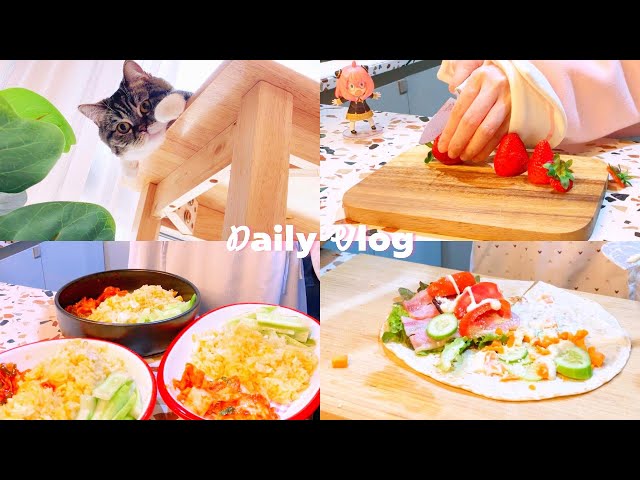 Daily life vlog🌞🌲| Easy breakfast wrap ideas 🌯| Clean the bedroom vlog 🧹| Matcha Yogurt Bites 🍵🍧