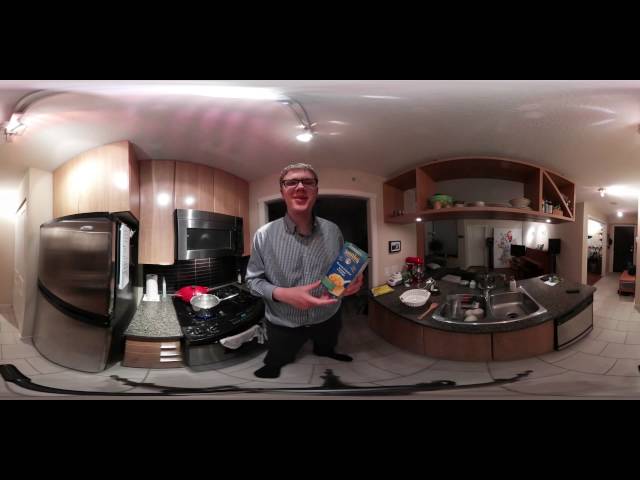 How to Make Annie's Macaroni and Cheese Without Milk or Butter - Samsung Gear 360 Video in 4k