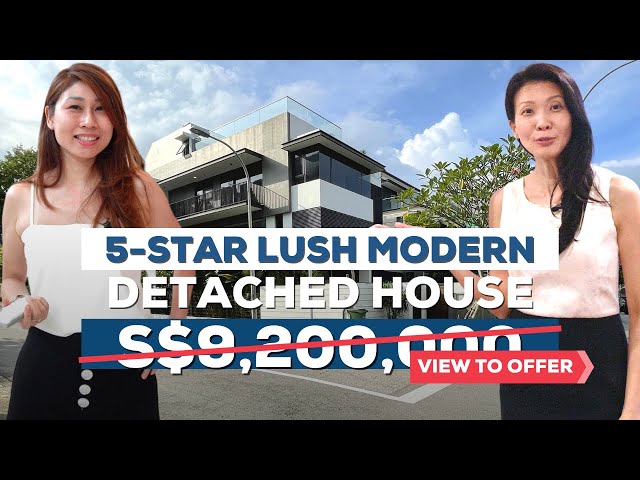 5-Star Lush Modern Detached House at Sunset Way | Singapore Landed Property