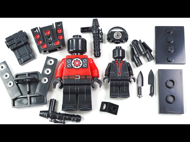 LEGO Skibidi Toilet | Titan Speakerman | Black Speakerman | Agent Speakerman Unofficial minifigures