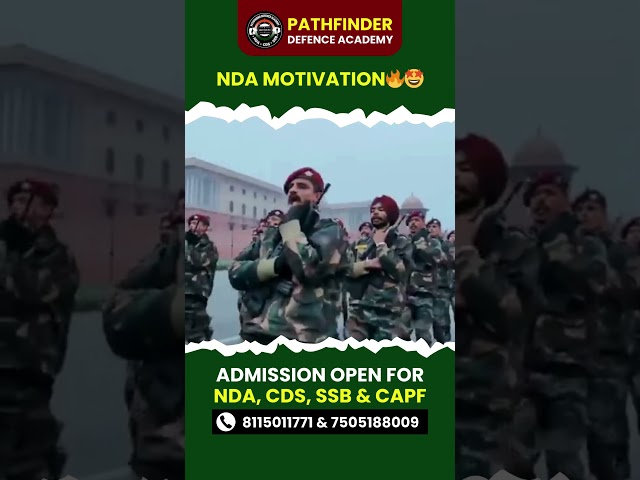 PFDA Motivation ##nda #cds #CAPF #SSB #afcat #bestdefenceacademy #bestndacoaching #pathfinderacademy