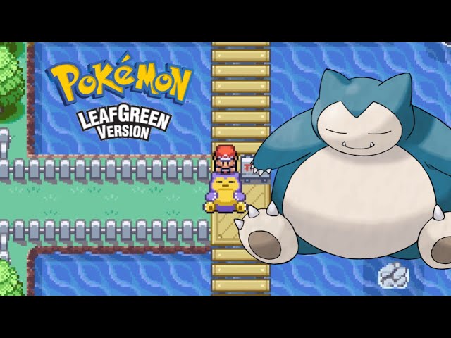 PSN Gaming: Pokémon Leaf Green - Catching Snorlax (Route 12)