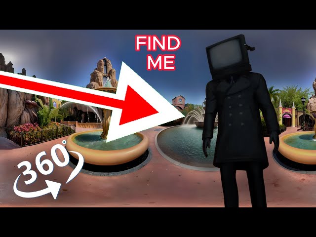 FIND  Skibidi Toilet. Tv Man With Blue Gun - looking for a challenge 360° VR video