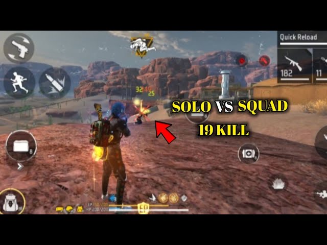 Solo Vs Squad 19 Kill Ak47 And Thompson Over Power Gameplay - Garena Free Fire Max