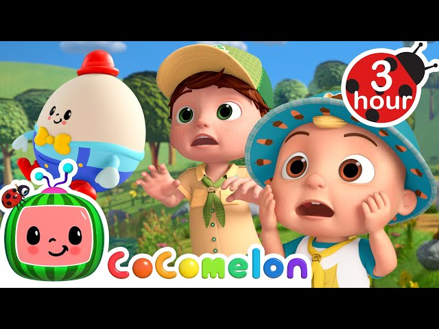 JJ's Humpty Dumpty Outdoor Rescue! 🥚 | 3 HOURS OF COCOMELON | CoComelon Nursery Rhymes for Kids