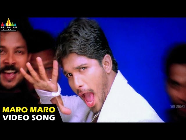 Bunny Songs | Maro Maro Video Song | Allu Arjun, Gouri Mumjal | Sri Balaji Video