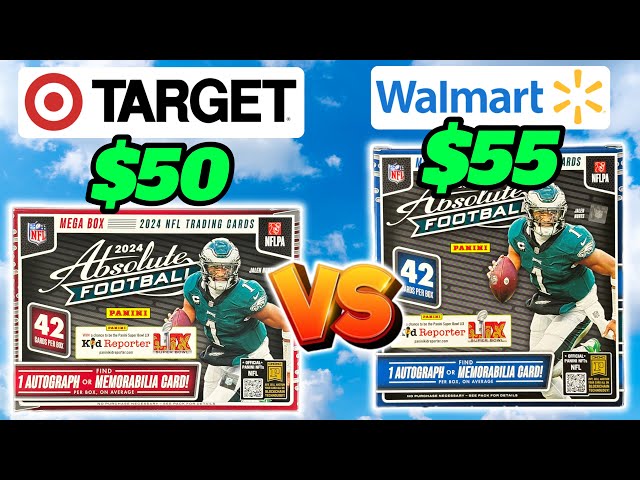 TARGET vs. WALMART (2024 Absolute Football Mega Box)