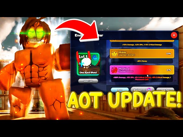 [CODE] NEW AOT UPDATE | NOOB 2 PRO | ANIME LAST STAND