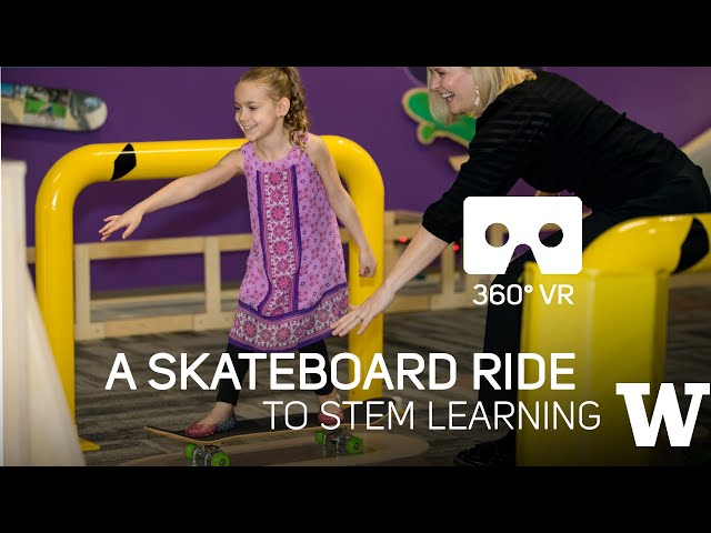 A skateboard ride to STEM learning  | 360° VR video