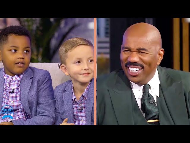 The 5-Year-Old “Twins” that Cross Color Lines 🥰 II Steve Harvey