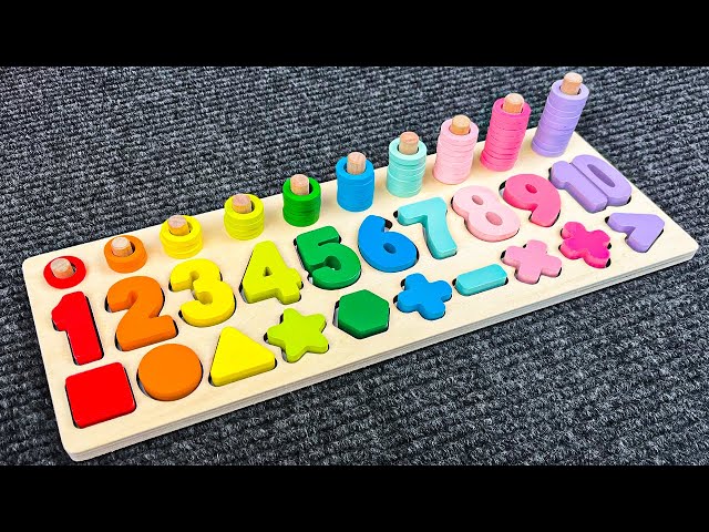 Best Learning Numbers, Shapes & Counting 1 - 10 | Preschool Toddler Learning Toy Video